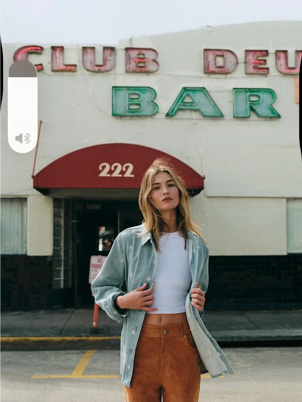 NWT Sezane Light Blue Embroidered Gab Jacket - Picture 3 of 10